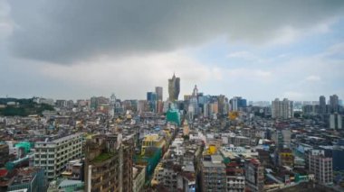 Modern megalopolis Asya şehrinin manzaralı görüntüleri