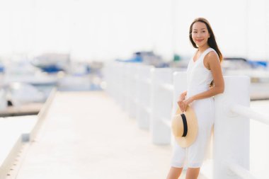 Relax asian eğlence genç gülümsemek güzel kadın mutlu portre