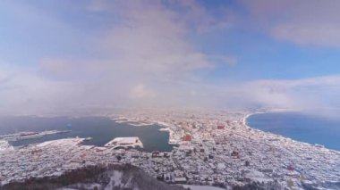 Modern megalopolis Asya şehrinin manzaralı görüntüleri
