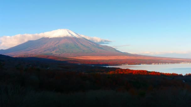 Imagens Cênicas Bela Montanha Fuji Japão — Vídeo de Stock