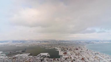 Modern megalopolis Asya şehrinin manzaralı görüntüleri