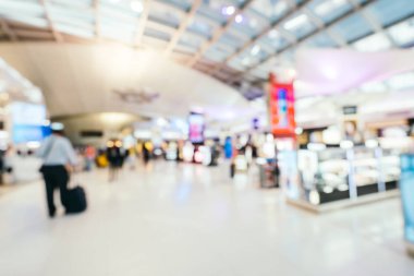 Soyut bulanıklık ve ufuk Havaalanı terminal iç