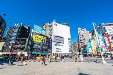Taipei, Tayvan 30 Kasım 2018: Ximending piyasasıdır popula
