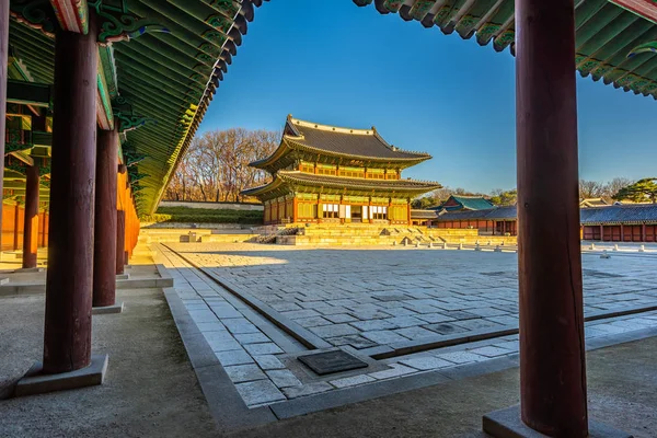 Όμορφη αρχιτεκτονική, κτίριο Changdeokgung palace στη Σεούλ ci — Φωτογραφία Αρχείου