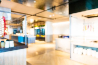 Soyut bulanıklık ve defocused açık büfe restoran ve kahve dükkanı CA