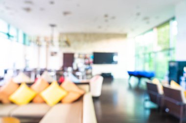 Soyut bulanıklık ve ufuk otel ve lobi iç