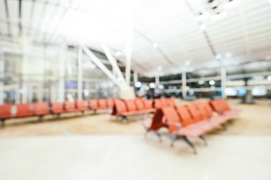 Soyut bulanıklık ve ufuk Havaalanı terminal iç