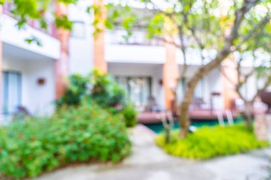 Soyut bulanıklık ve defokus açık yüzme havuzu