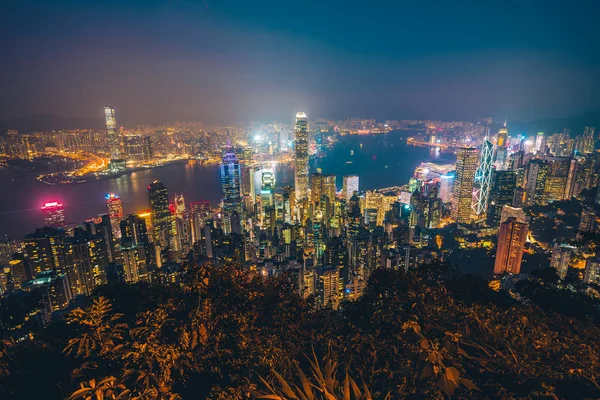 Beautiful architecture building exterior cityscape of hong kong — Stock Photo, Image