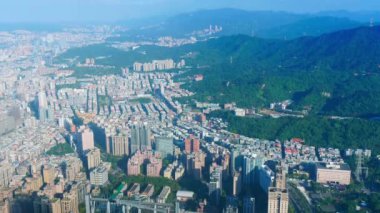 Modern megalopolis Asya şehrinin manzaralı görüntüleri