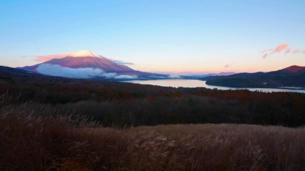 美しい山富士の風光明媚な映像 — ストック動画