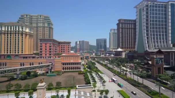 Modern Megalopolis Asya Şehrinin Manzaralı Görüntüleri — Stok video
