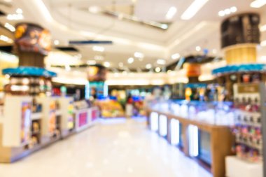 Soyut bulanıklık ve ufuk alışveriş ve perakende iç