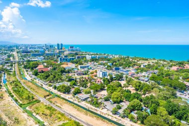 Güzel açık hava manzara ve hua hin şehir manzarası