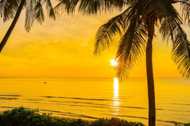 COC ile deniz Okyanusu plajının güzel açık tropikal manzara