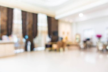 Soyut bulanıklık ve ufuk otel ve lobi iç