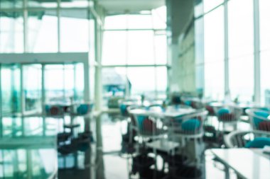 Soyut bulanıklık ve defocused açık büfe restoran ve kahve dükkanı CA