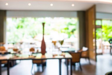 Soyut bulanıklık ve defocused açık büfe restoran ve kahve dükkanı CA