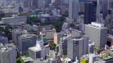 Modern megalopolis Asya şehrinin manzaralı görüntüleri