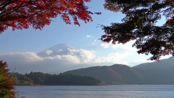 Vyhlídkové Záběry Nádherné Hory Fuji Japonsko — Stock video