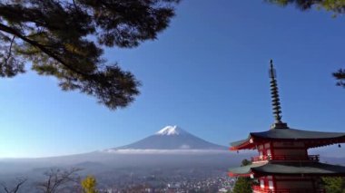 güzel geleneksel Japon pagoda doğal görüntüleri