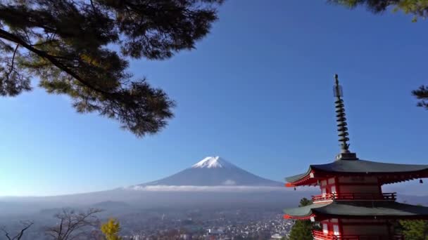 Riprese Sceniche Bella Pagoda Tradizionale Giapponese — Video Stock