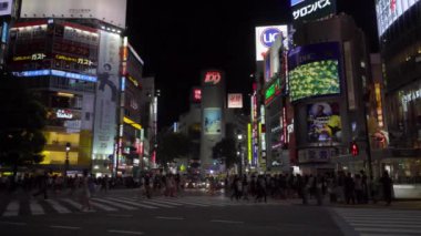 Modern megalopolis Asya şehrinin manzaralı görüntüleri