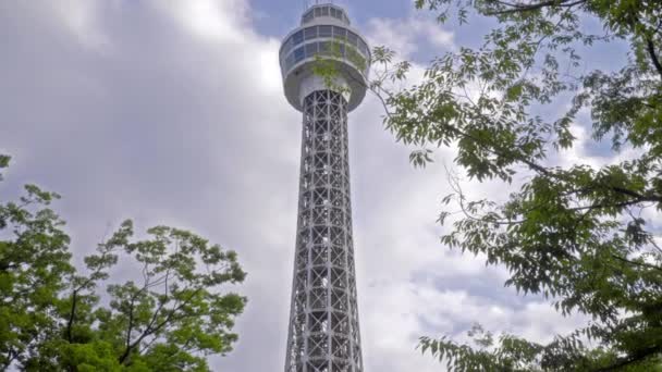 Schöne Architektur Gebäude Seoul Turm Auf Namsan Berg Wahrzeichen Der — Stockvideo