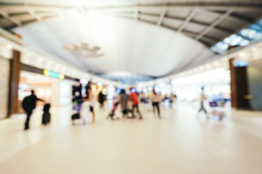 Soyut bulanıklık ve ufuk Havaalanı terminal iç