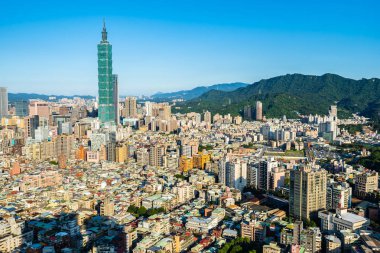 Taipei şehrinin güzel mimarisi