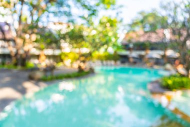 Soyut bulanıklık ve defokus açık yüzme havuzu
