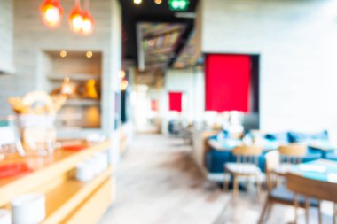 Soyut bulanıklık ve ufuk kafe ve Restoran iç