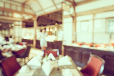 Soyut bulanıklık ve defodaklı kahve dükkanı ve büfe restoran