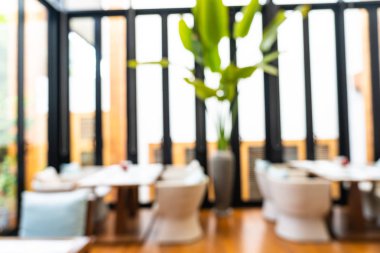 Soyut bulanıklık ve defodaklı kahve dükkanı ve büfe restoran
