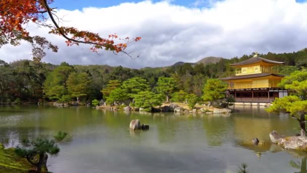 Schilderachtige Beelden Van Prachtige Traditionele Japanse Pagode — Stockvideo