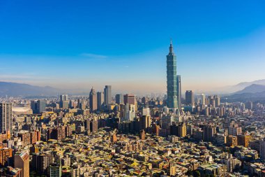 Taipei şehrinin güzel mimarisi