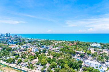 Güzel açık hava manzara ve hua hin şehir manzarası