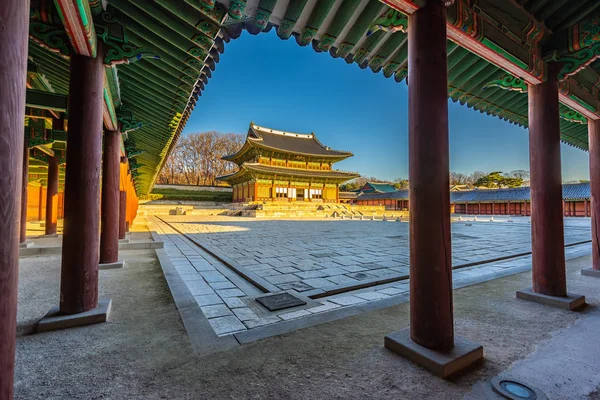 Όμορφη αρχιτεκτονική, κτίριο Changdeokgung palace στη Σεούλ ci — Φωτογραφία Αρχείου