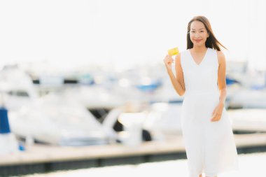 Relax asian eğlence genç gülümsemek güzel kadın mutlu portre