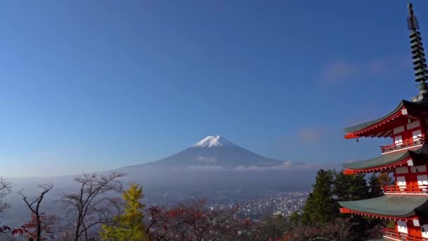 Imágenes Escénicas Hermosa Montaña Fuji Japón — Vídeo de stock