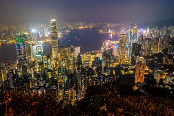 美しい建築で香港の外の町並み — ストック写真