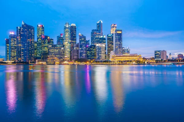 Singapura - 18 de janeiro de 2019: Bela arquitetura edifício landma — Fotografia de Stock