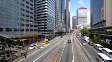 Modern megalopolis Asya şehrinin manzaralı görüntüleri