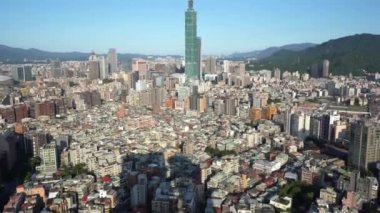 Modern megalopolis Asya şehrinin manzaralı görüntüleri