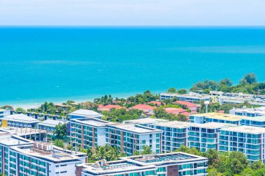 Güzel açık hava manzara ve hua hin şehir manzarası