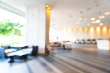 Soyut bulanıklık ve ufuk otel ve lobi iç