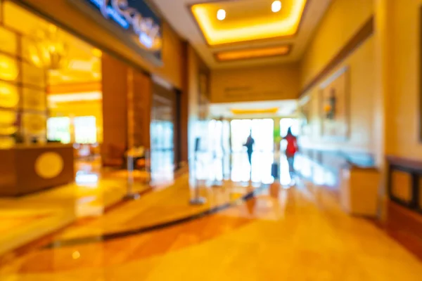 Abstract blur and defocused hotel lobby interior — Stock Photo, Image