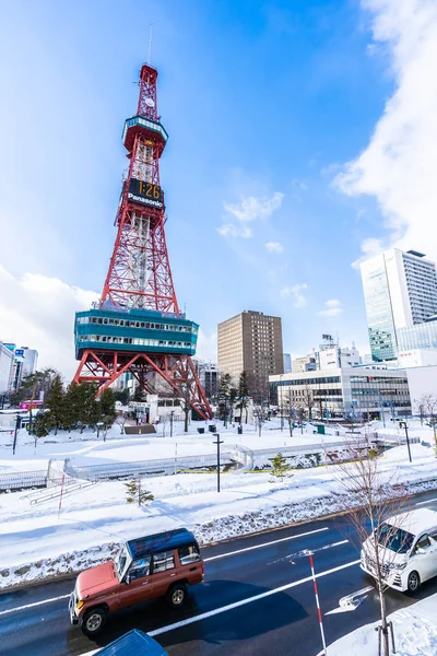 Hokkaido Sapporo, Japonia - 2 lutego 2019 piękna architektura — Zdjęcie stockowe