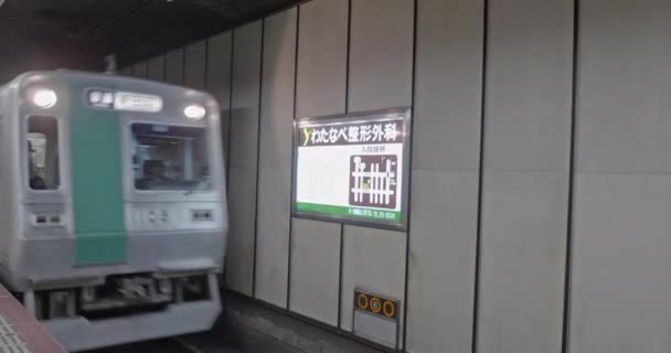 Tokyo Japan Aug 2018 Juna Metroasema Tokiossa — kuvapankkivideo