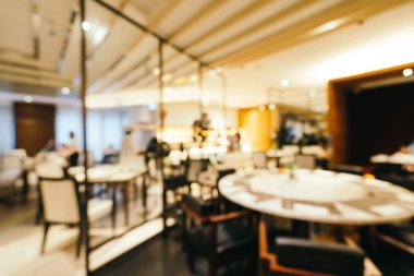 Soyut bulanıklık ve ufuk kahvaltı büfesi otel restoranı